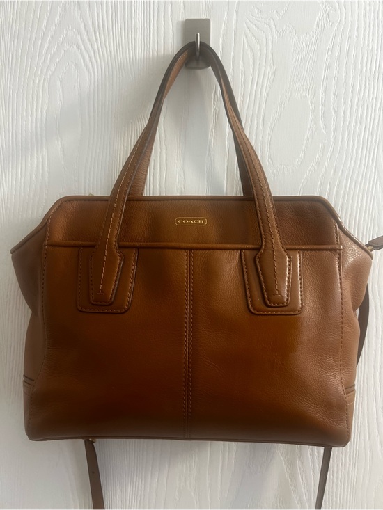 Coach Handbags - Cognac Coach Taylor Leather Bette Mini Tote Crossbody